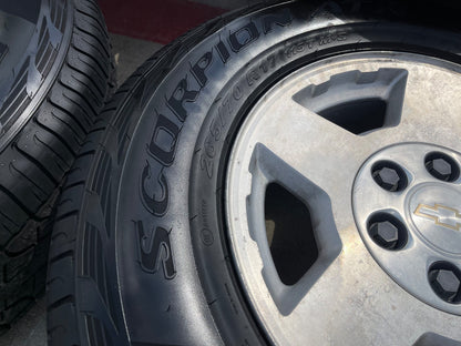 17" Chevy Tahoe Silverado Suburban Z71 OEM 5196 wheels rims tires SET