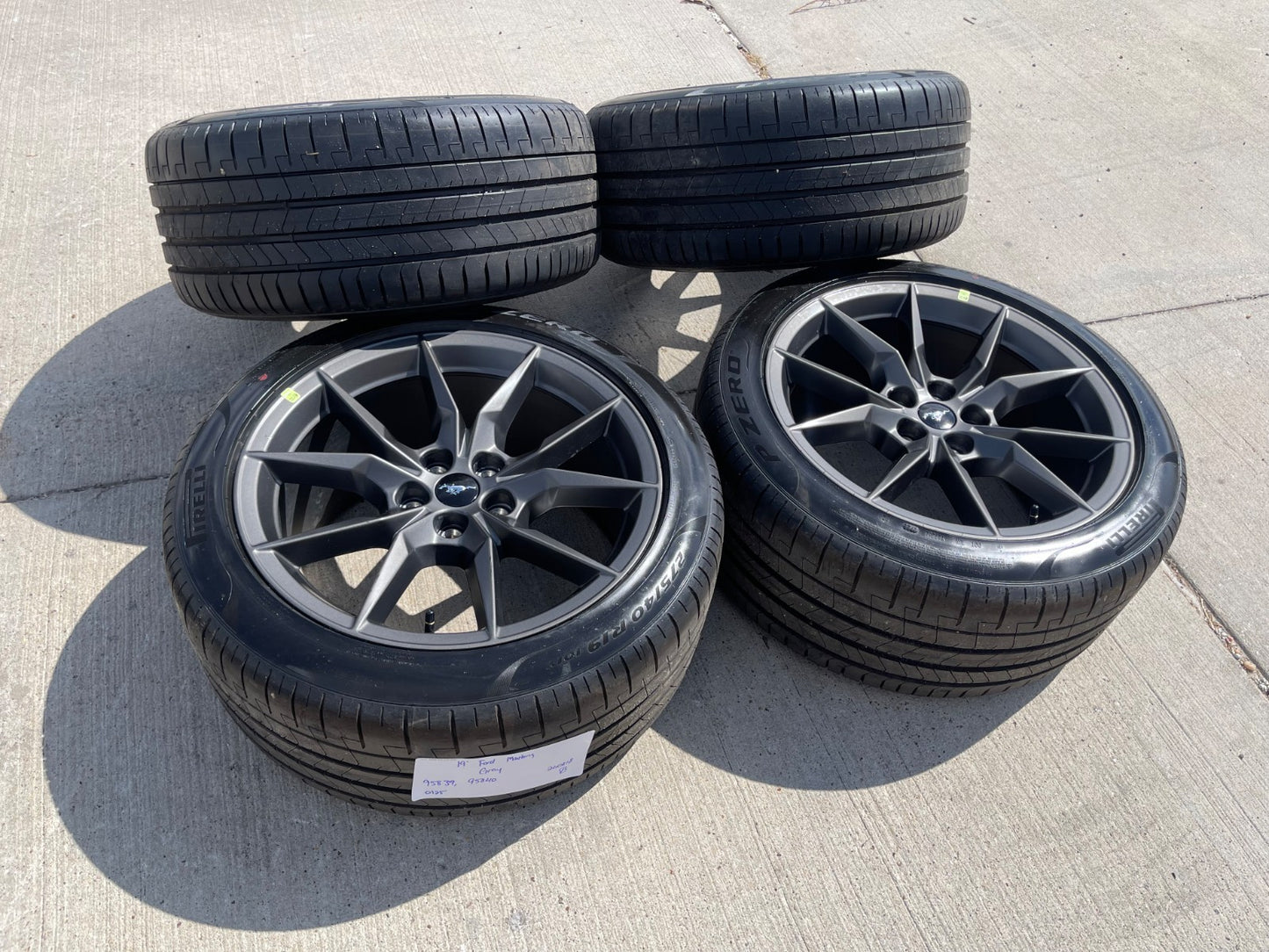 19" Ford Mustang GT Dark Horse OEM 95839 95840 wheels rims 2025 2026 2027