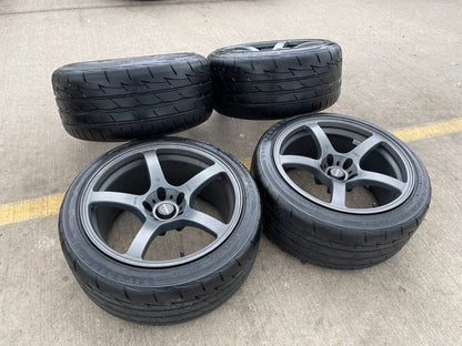 18" Prodrive GC05F wheels rims Mustang Accord Camry 5x114.3 5x4.5 Firehawk tires