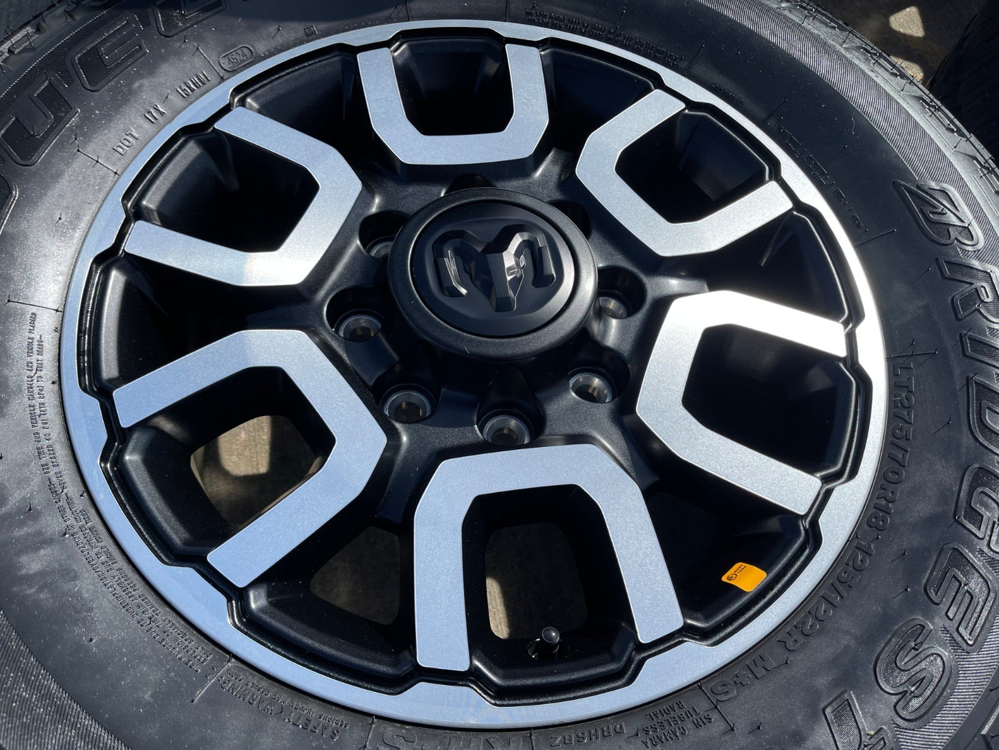 18" Ram 2500 3500 LARAMIE OEM 2694 wheels rims 2024 2025 2026 BRIDGESTONE A/T