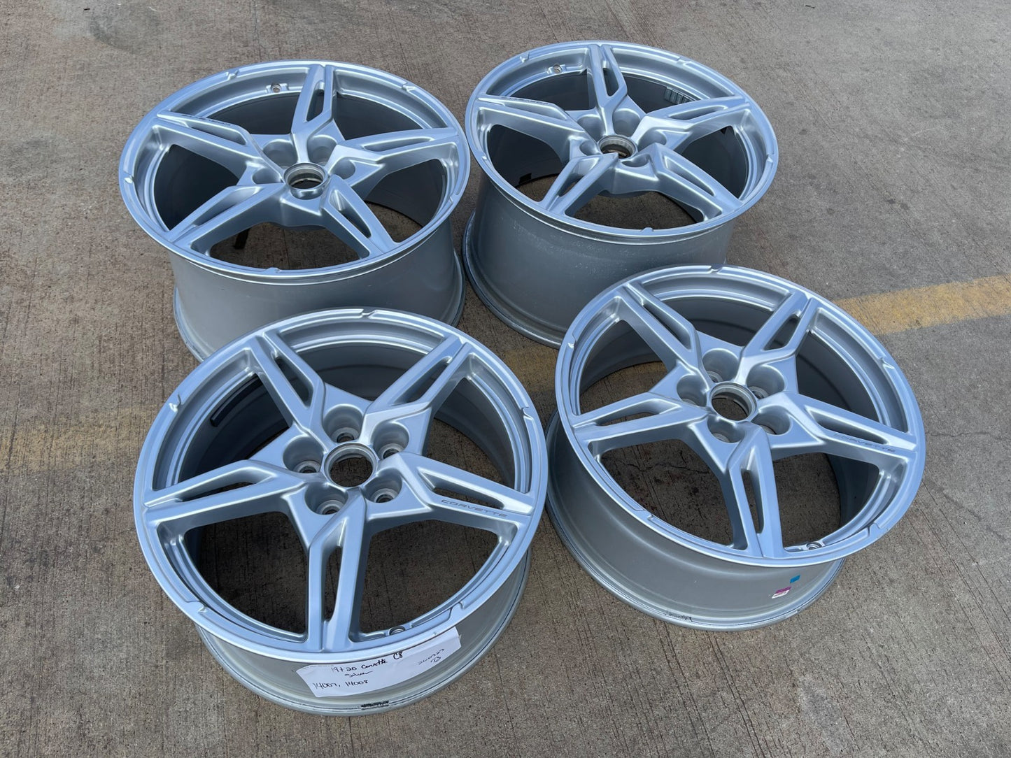 19" + 20" Chevy Corvette C8 OEM wheels rims 14007 14008 2023 2024 2025 2026