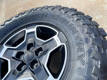 17" Jeep Wrangler RUBICON OEM wheel rim 9259 black single