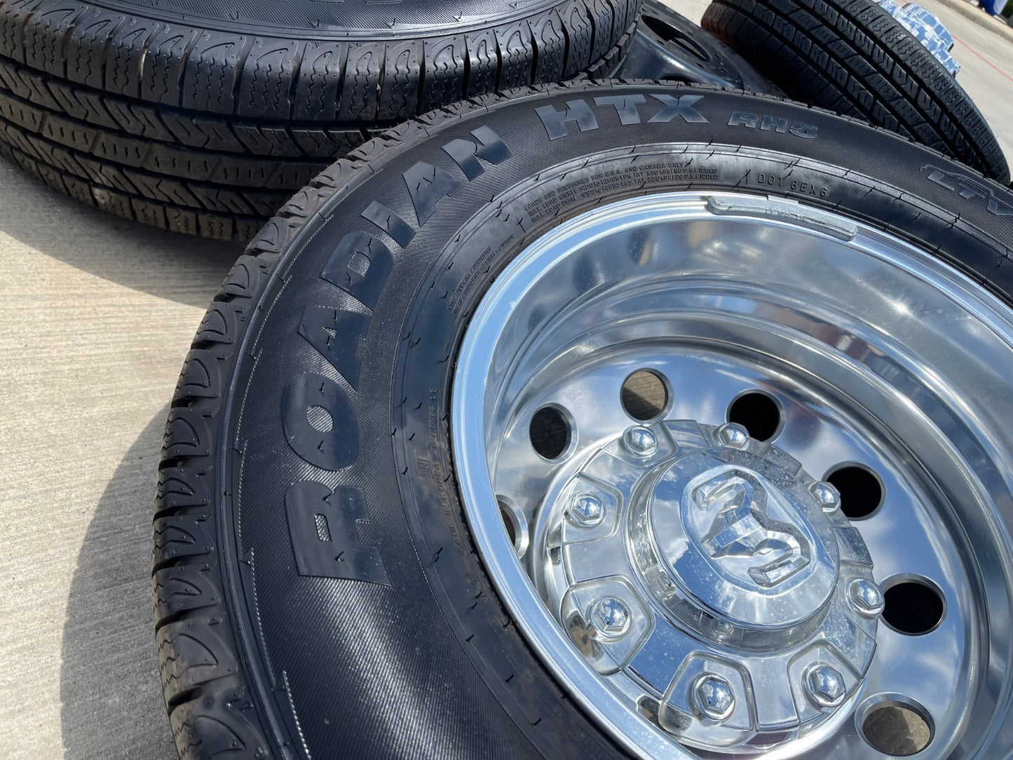 17" Dodge Ram 3500 Dually Laramie 8x200 wheels rims 2701 2702 OEM SET 2024 2025