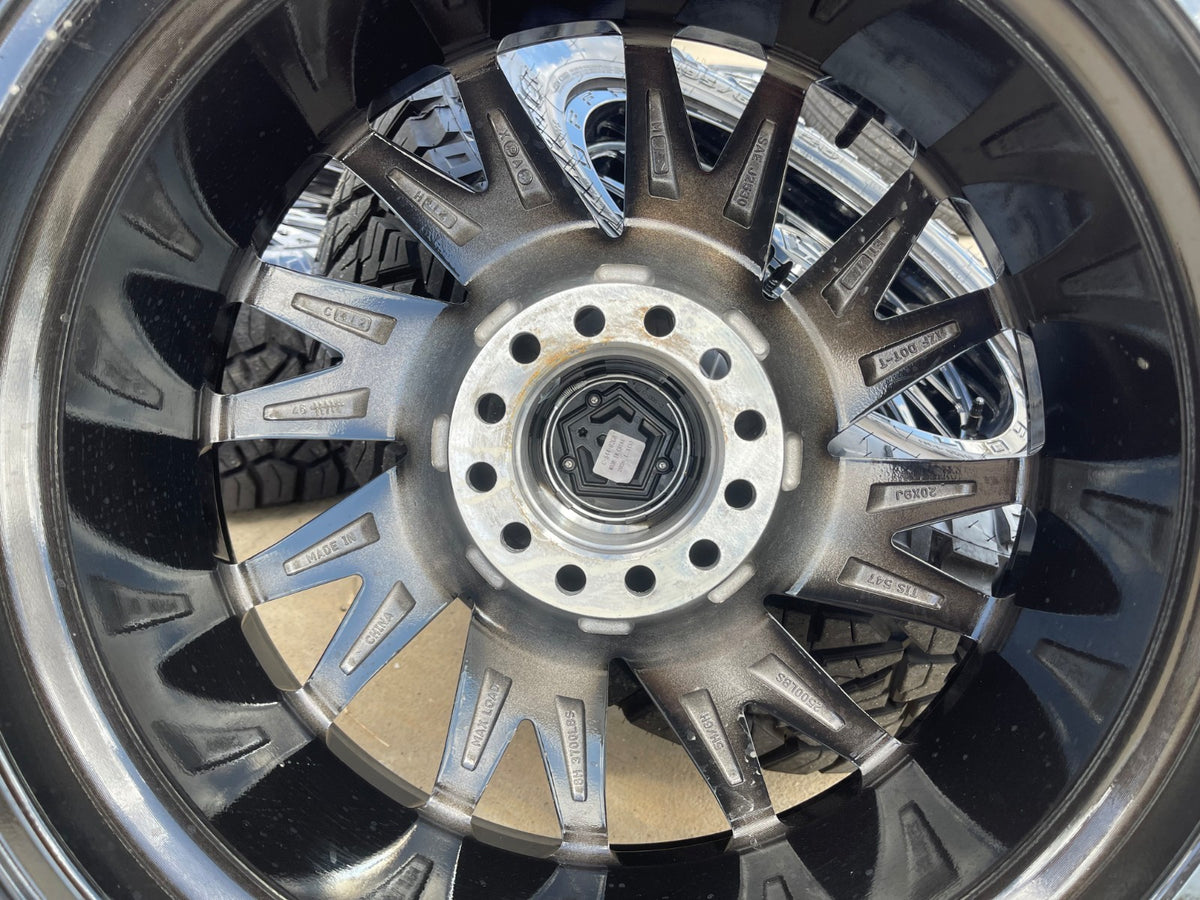 20" 20x9 TIS 547 Silverado Ford F-150 RAM wheels rims 6x139 6x135 +18 NITRO 34"