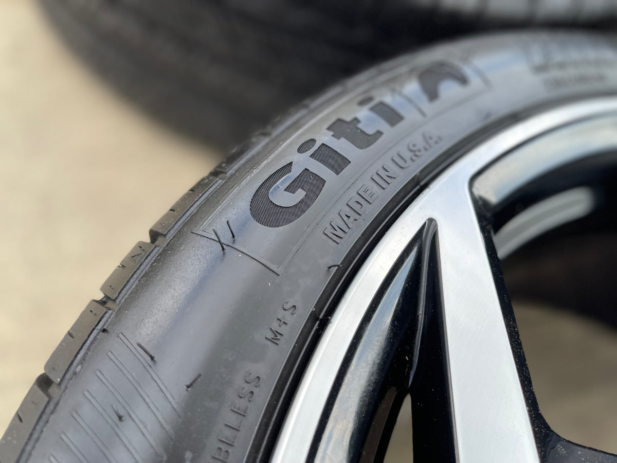 19" VW Passat Golf GTI Jetta OEM 70070 black wheels rims tires SET