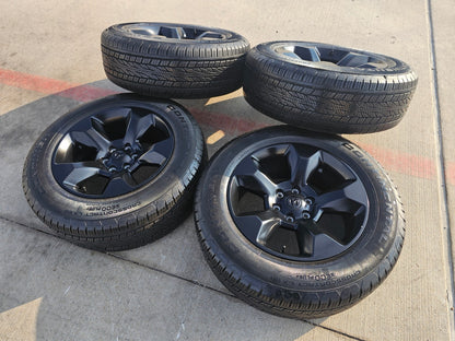 20" Ram 1500 OEM LIMITED Laramie wheels rims black 2675 2722 CONTINENTAL