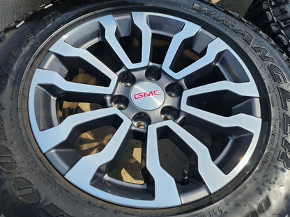 18" GMC Sierra AT4X Chevy Silverado Trail Boss OEM 5909 wheels rims DURATRAC