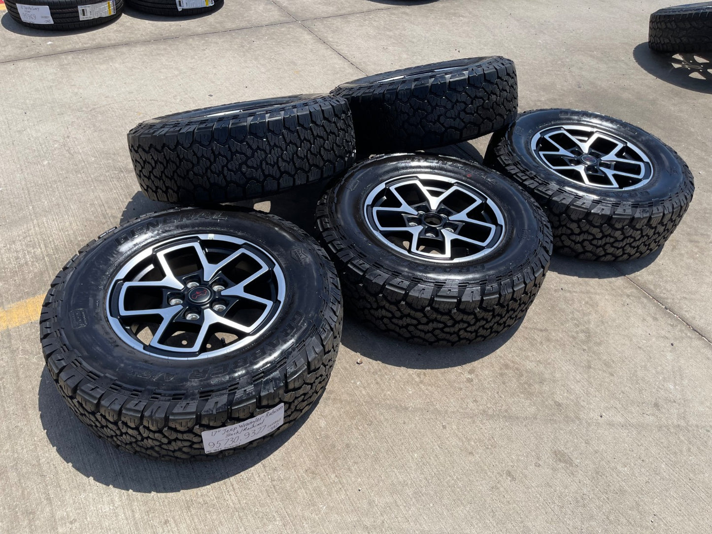 17" Jeep Wrangler Rubicon OEM 95730 9327 wheels rims Gladiator GENERAL A/T
