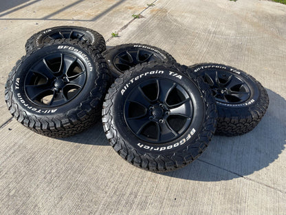 (4) 17" Jeep Wrangler Rubicon OEM 96226 wheels rims Gladiator BFG KO2 NEW 2026