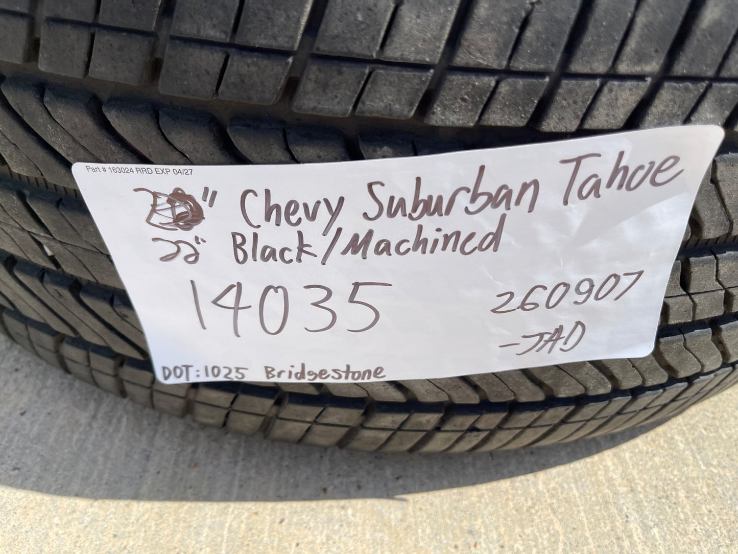 22" Chevy Tahoe Suburban RST OEM 14035 wheels rims Silverado SET 2025 2026 2027