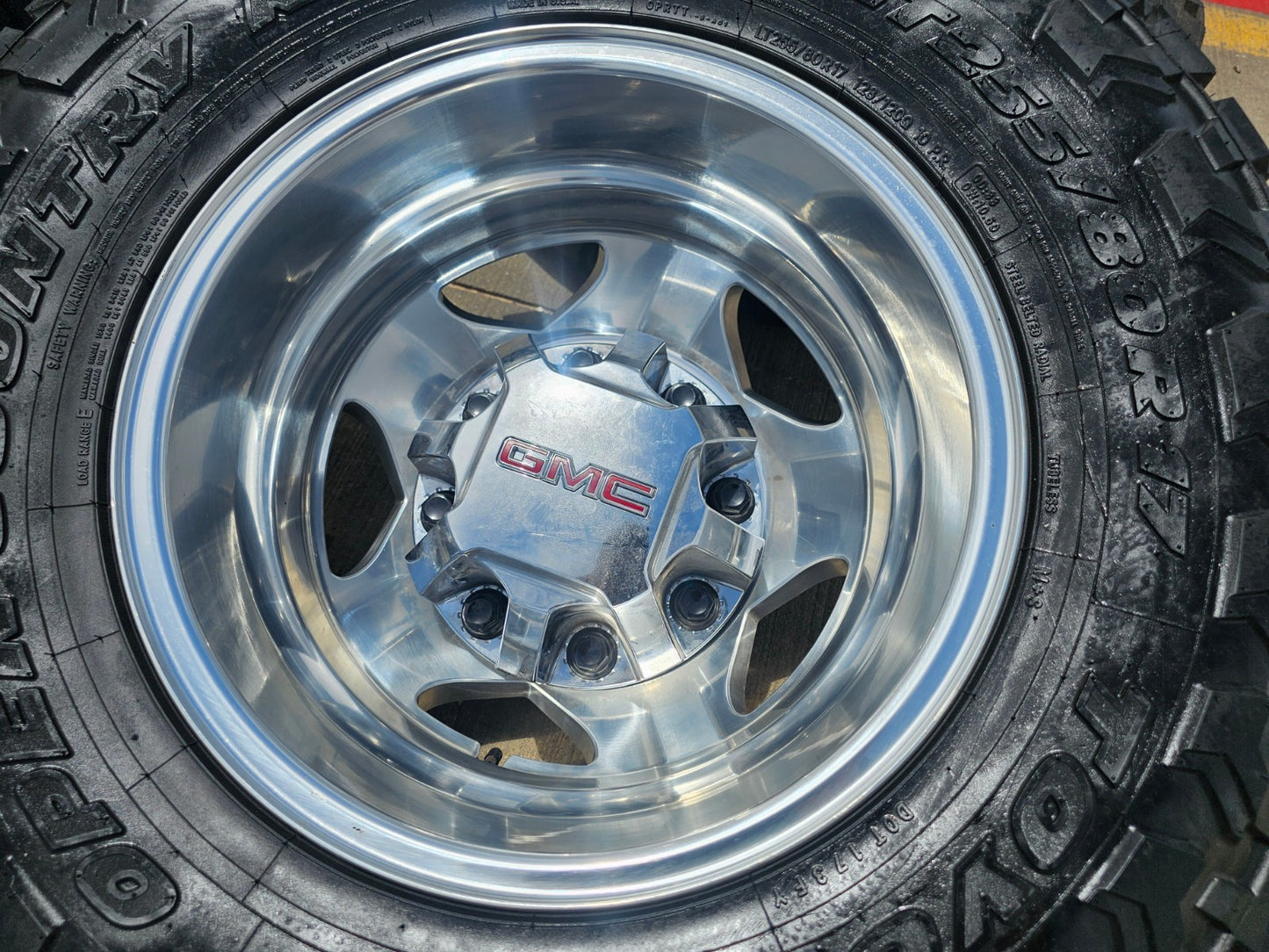 17" Chevy Silverado GMC Sierra 3500 Dually rims wheels OEM 5519 5520 TOYO 33"