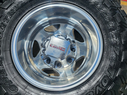 17" Chevy Silverado GMC Sierra 3500 Dually rims wheels OEM 5519 5520 TOYO 33"