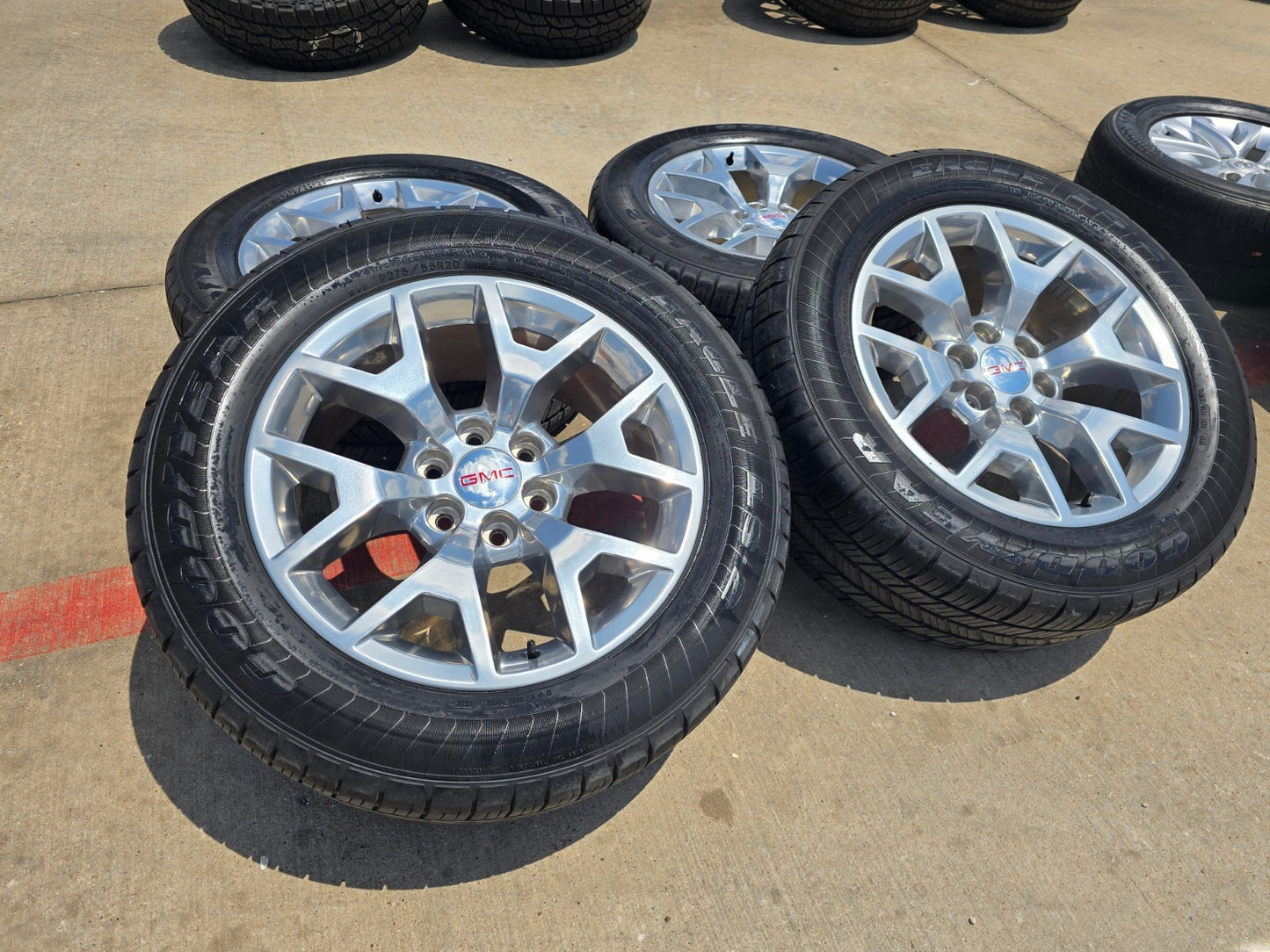 20" GMC Sierra DENALI Chevy Silverado OEM 5698 wheels rims tires GOODYEAR