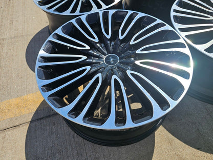 22" Lincoln Aviator Black Label OEM rims wheels 10242 Explorer 2023 2024 2025