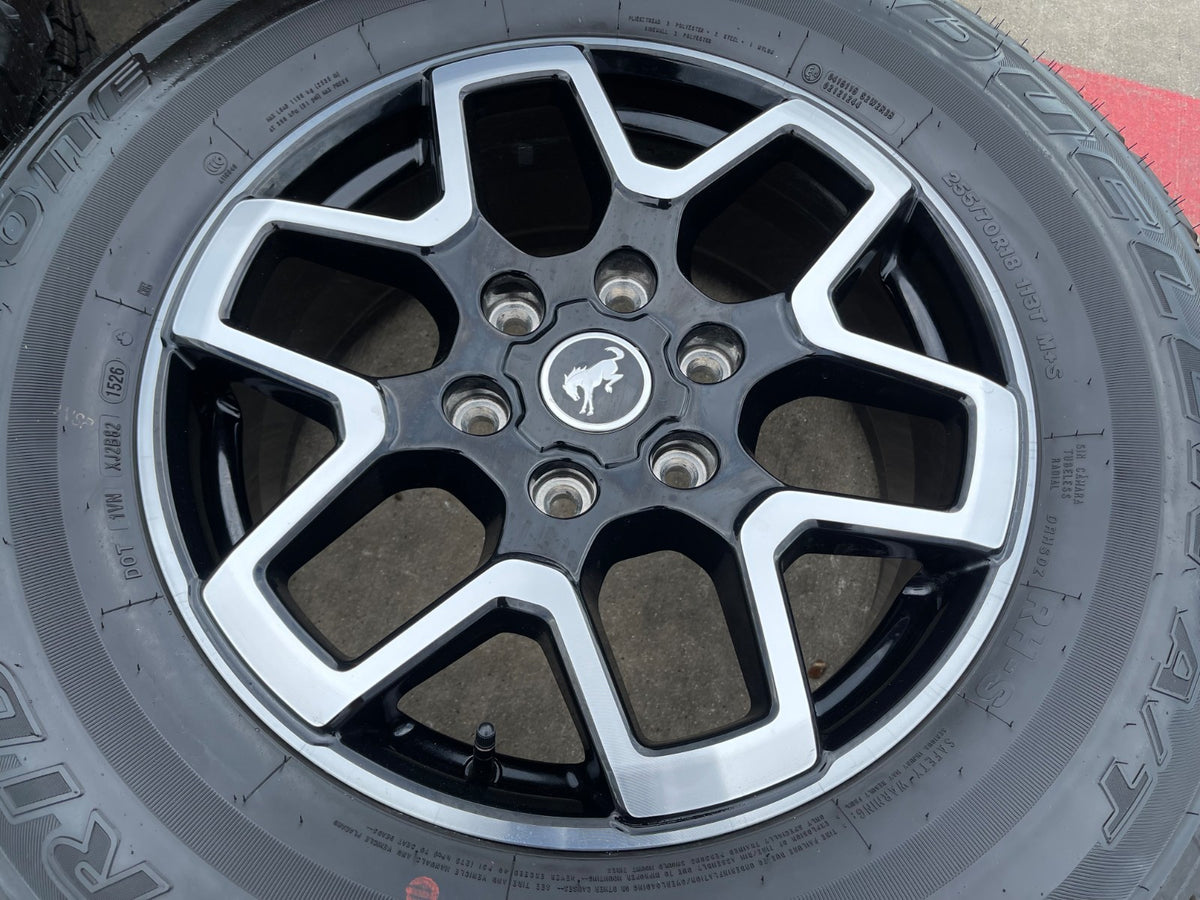 18" Ford Bronco wheels rims black 95213 Ranger SET 2024 2025 2026 2027 NEW