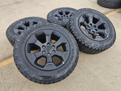 20" Dodge Ram 1500 OEM Laramie Black 2680 wheels rims tires GOODYEAR M/T NEW