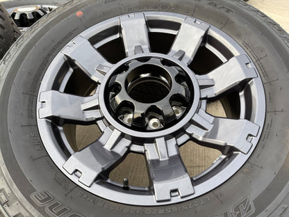 20" Ford F-250 F-350 OEM gray Lariat 10485 10296 wheels rims BRIDGESTONE A/T