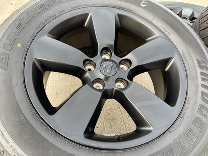 20" Dodge Ram 1500 OEM wheels rims 2495 black 5x139 tires BRIDGSETONE NEW