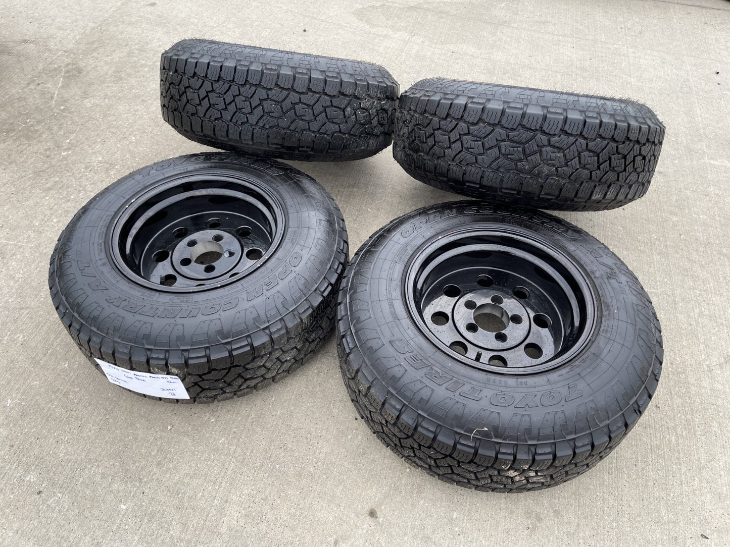 15" 15x10 Vision American Muscle 531 Jeep Wrangler wheels rims 5x114.3 5x4.5
