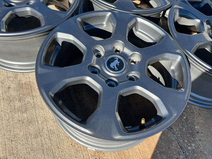 (5) 17" Ford Bronco 2021 2022 2023 2024 2025 wheels rims 10384 Ranger GRAY NEW