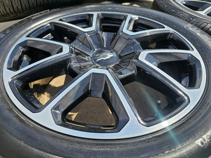 22" Chevy Tahoe Suburban RST OEM 14035 wheels rims SET Silverado 2025 2026 NEW