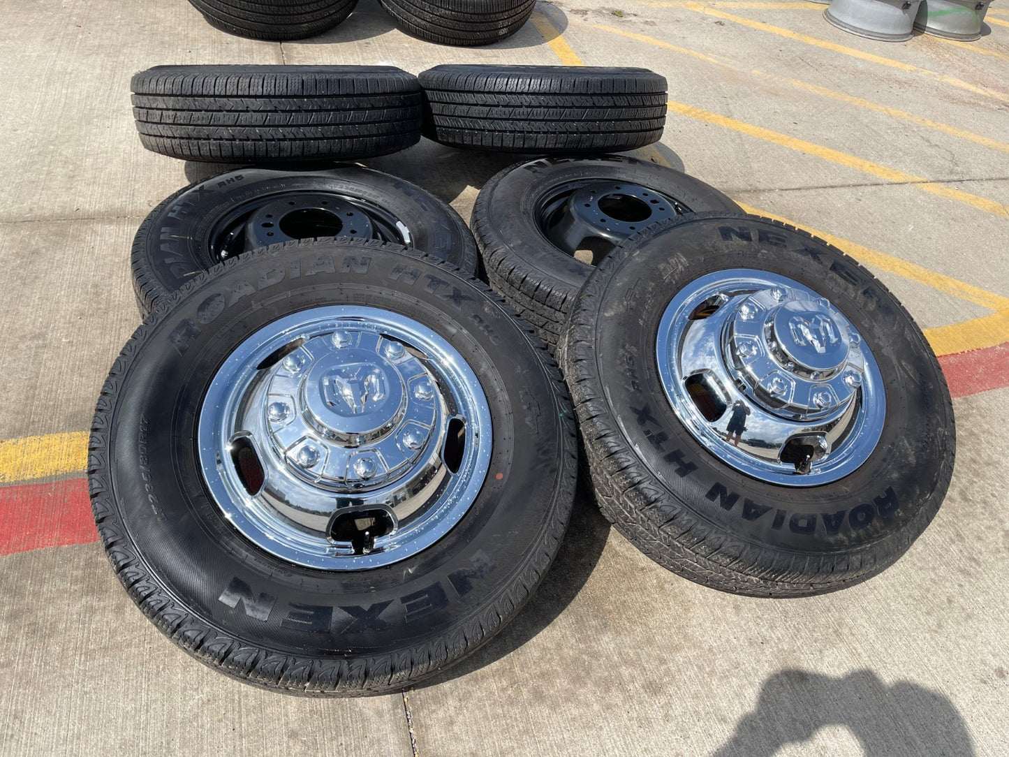17" Dodge Ram 3500 Dually 8x200 wheels rims 2703 2704 OEM 2024 2025 2026