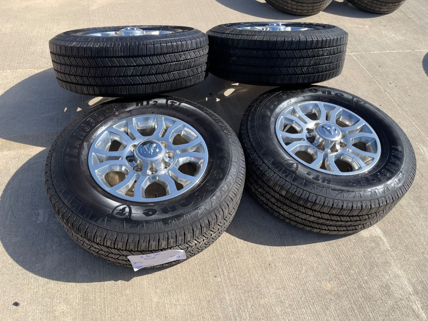 18" Ram 2500 3500 Laramie Power Wagon OEM 2476 wheels rims SET FITS 1999-2027