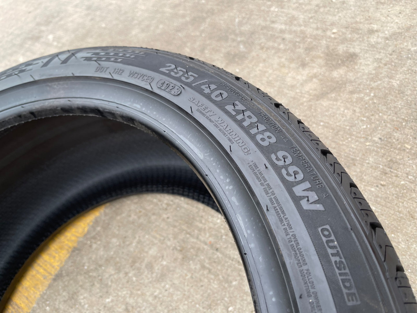 (1) 255/40/18 Kuhmo Ecsta PA51 tire 255/40r18 99W XL NEW