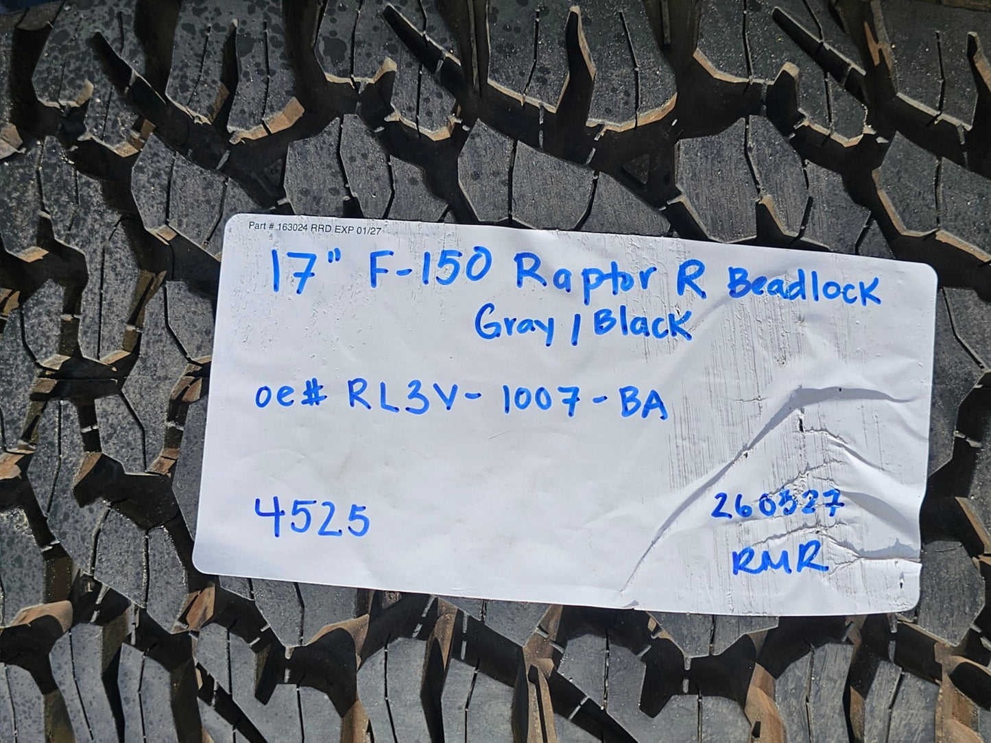 17" Ford F-150 Raptor R OEM BEADLOCK rims wheels 2025 2026 2027 BFG NEW