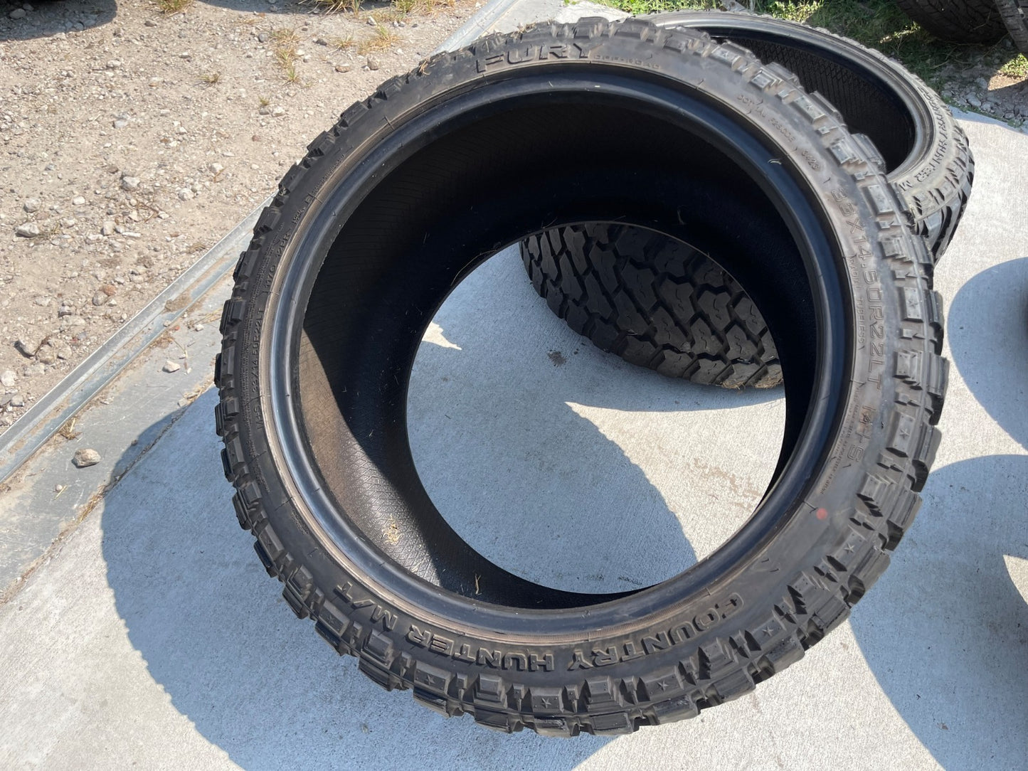 (1) 33x14.5x22 Fury Country Hunter M/T 117Q  12 PLY Load Range F tire 33x14.5R22