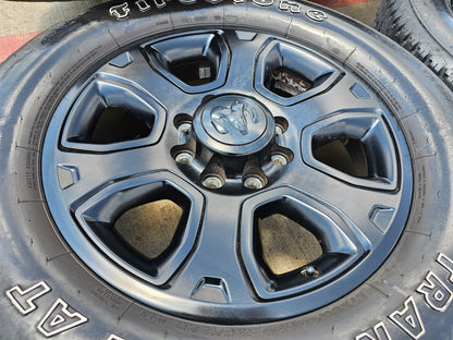 20" Dodge Ram 2500 3500 OEM 2477 black wheels rims tires