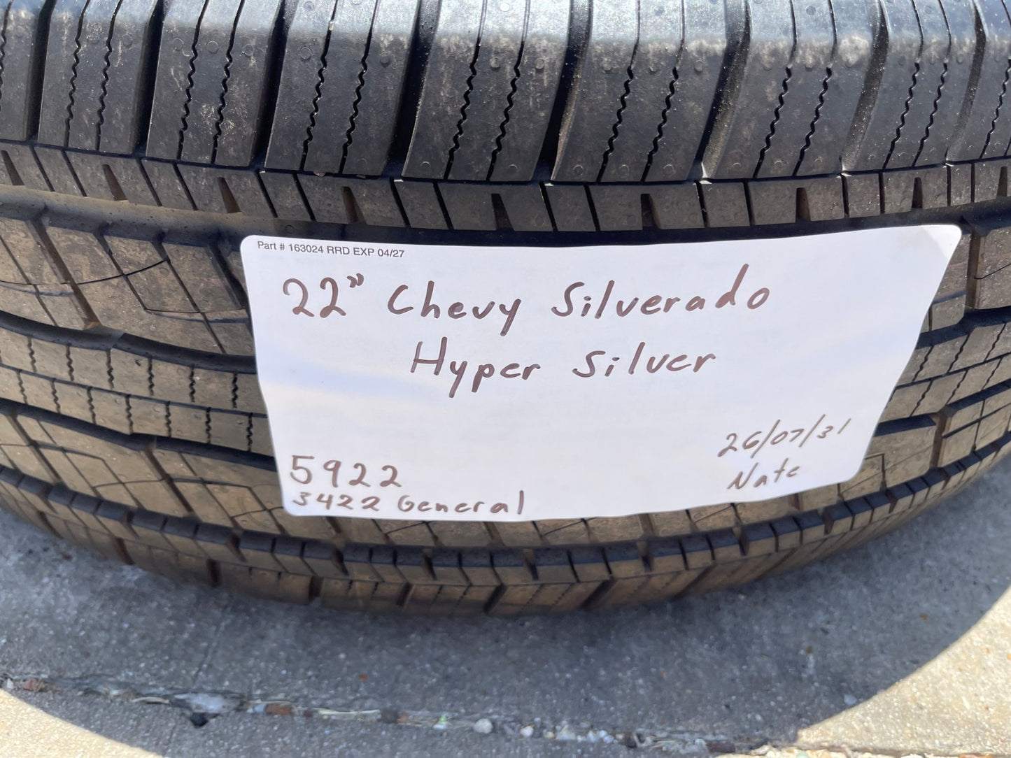 22" Chevy Silverado High Country OEM 5922 wheels rims Tahoe SET