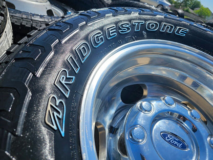 17" Ford F-350 Dually OEM 14077 14078 rims wheels 2024 2025 BRIDGESTONE A/T NEW