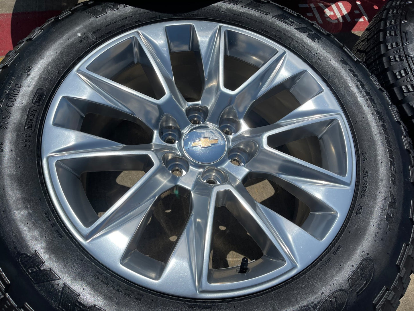 20" Chevy Tahoe Silverado LTZ 5920 OEM wheels rims Yukon SET GOODYEAR A/T