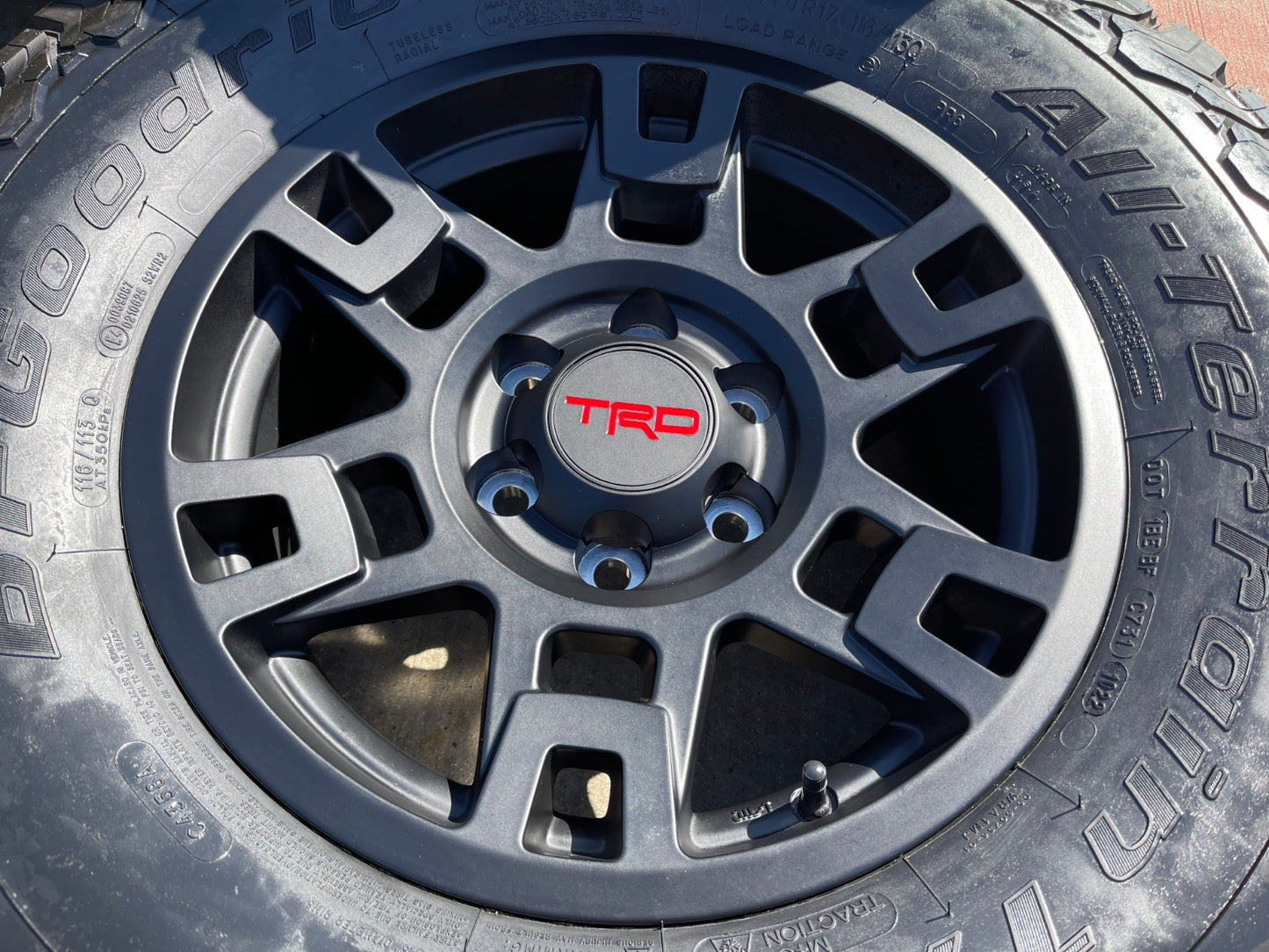 17" Toyota Tacoma 4Runner OEM wheels rims black 75167 TRD FJ 33" BFG KO3 A/T NEW