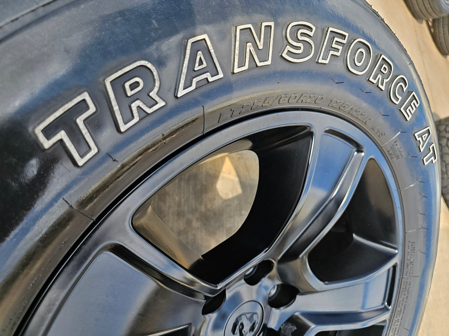 20" Dodge Ram 1500 OEM LIMITED Black 2676 2723 wheels rims FIRESTONE A/T