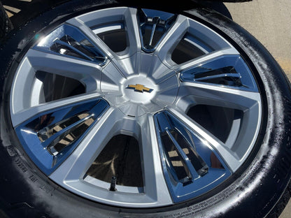 22" Chevy Tahoe RST OEM wheels rims 96951 Silverado Suburban 2023 2024 2025 NEW