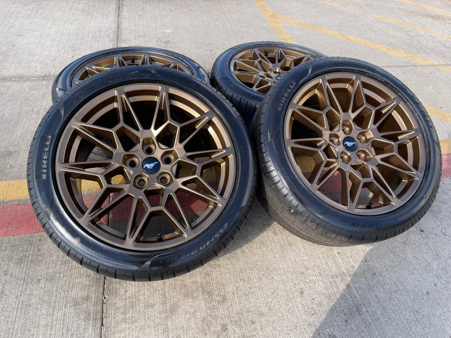 19" Ford Mustang GT Track Pack OEM 10600 10603 Bronze wheels rims 2025 2026 NEW