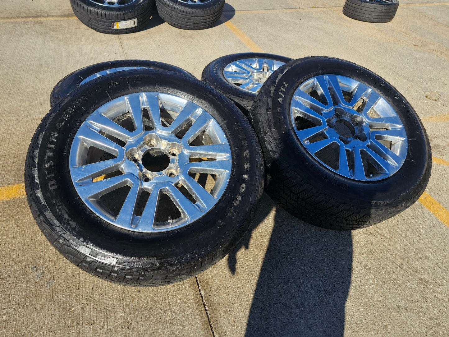 20" Toyota Tundra TSS TRD T Force OEM wheels rims 5x150 tires FIRESTONE A/T2