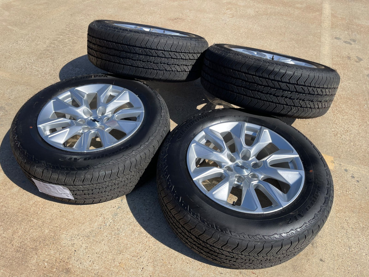 20" Chevy Silverado 1500 Tahoe OEM 5915 5916 wheels rims SET HANKOOK A/T2 NEW