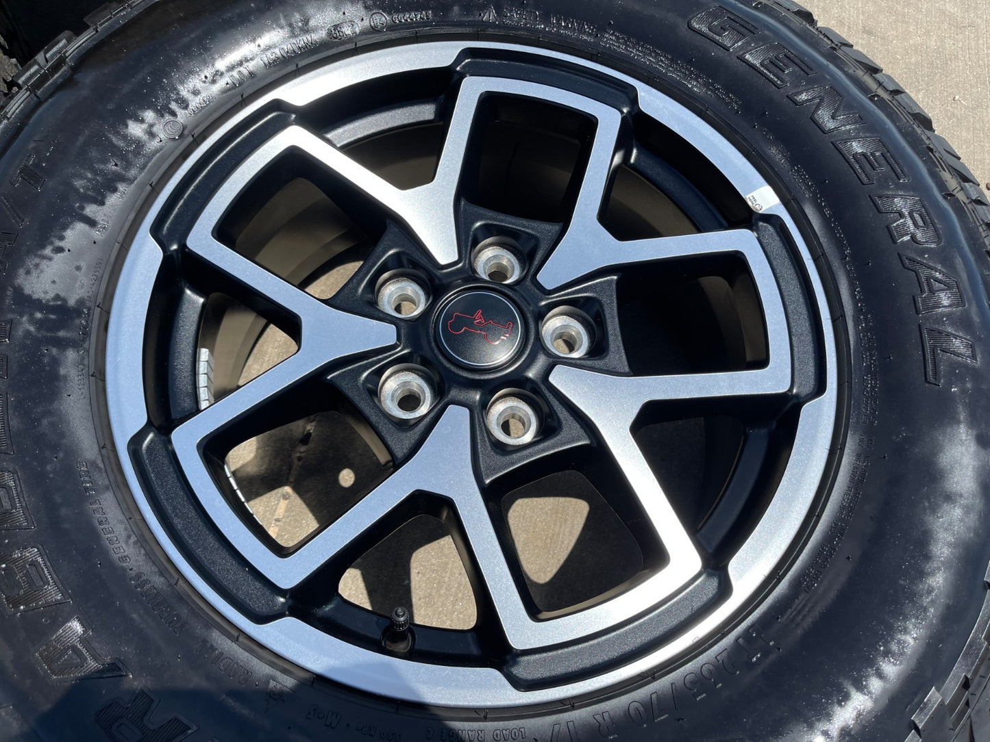 17" Jeep Wrangler Rubicon OEM 95730 9327 wheels rims Gladiator GENERAL A/T