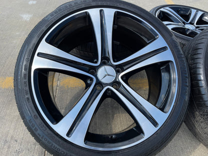 19" Mercedes AMG C E S Class OEM 85534 wheels rims tires CONTINENTAL SET