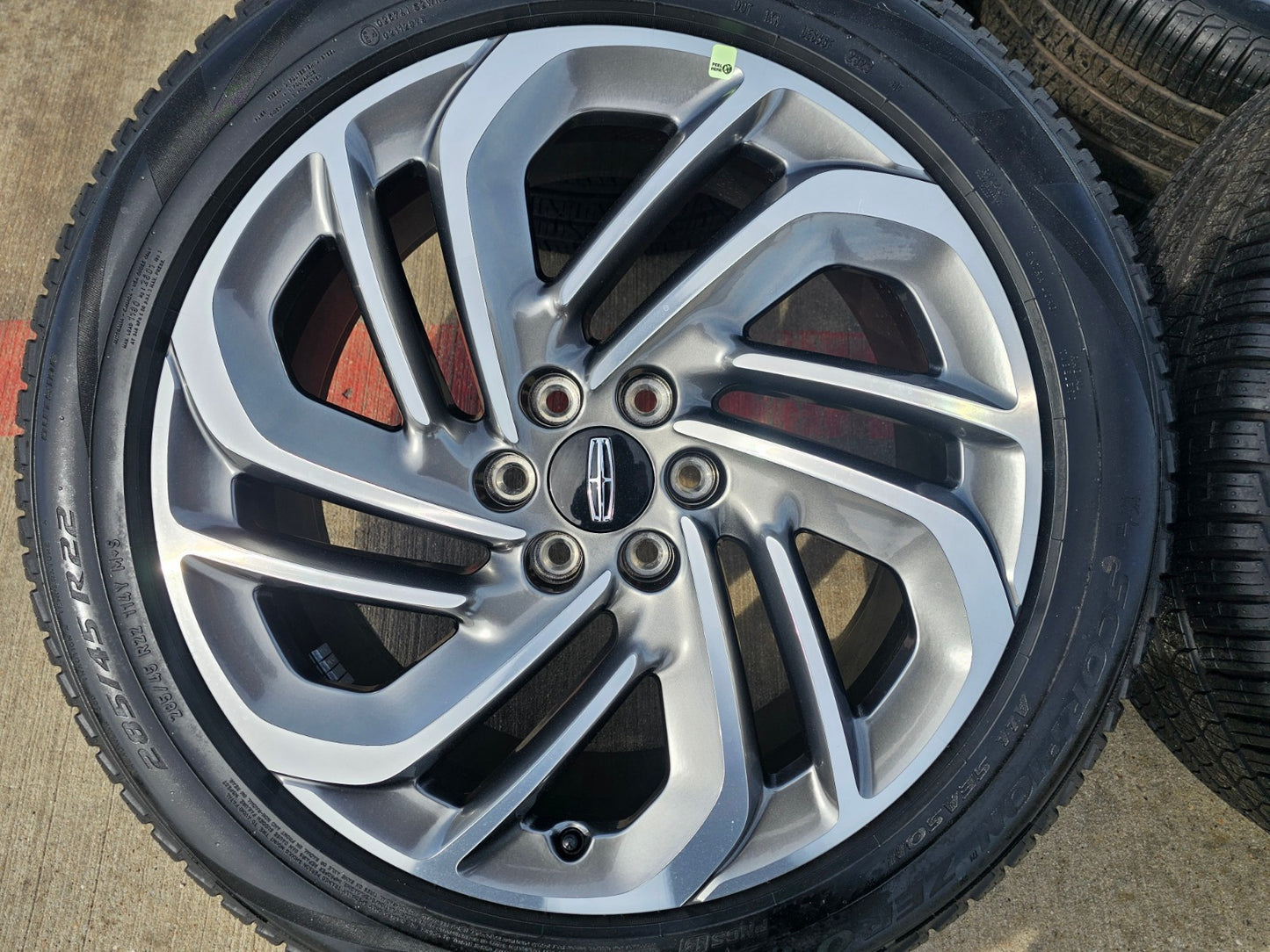 22" Lincoln Navigator OEM 94225 rims wheels BLACK LABEL 2025 2026 PIRELLI NEW