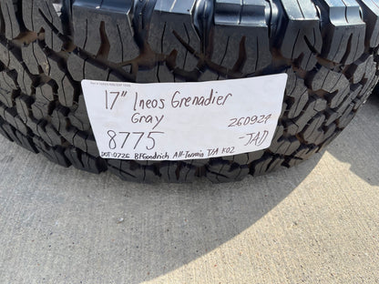 17" INEOS Grenadier Quartermaster OEM wheels rims 8775 2025 2026 2027 NEW BFG