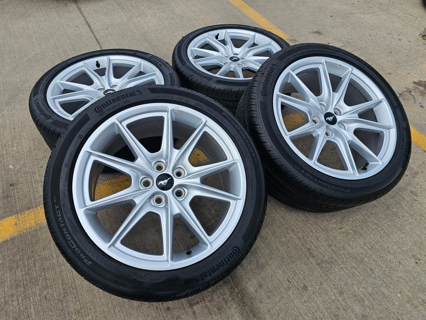 19" Ford Mustang Stealth GT OEM wheels rims 95759 tires 2021 2022 2023 2024 2025