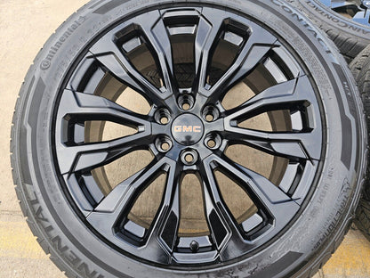22" GMC Yukon Sierra DENALI OEM wheels rims 14025 97000 tires 2022 2023 2024 NEW