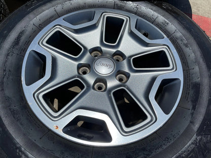 17" Jeep Wrangler Gladiator OEM Rubicon wheels rims 9118 tires