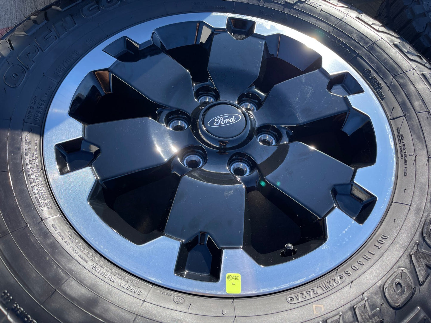 18" Ford Bronco BADLANDS OEM black wheels rims 10282 Ranger 2024 2025 TOYO NEW