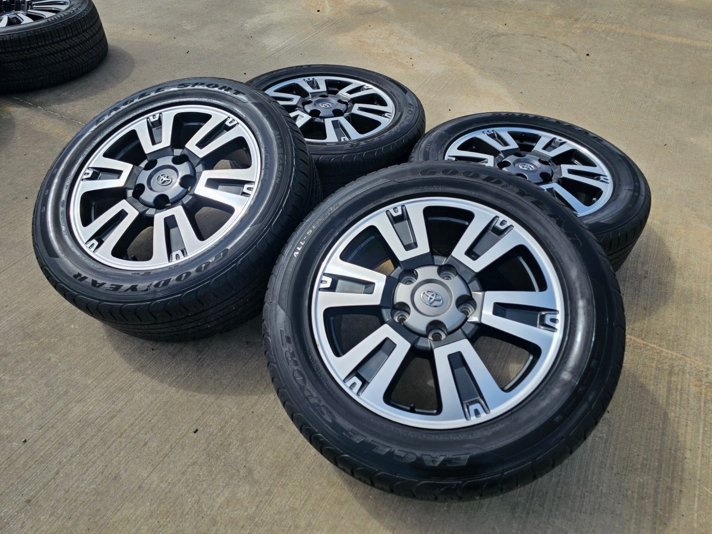 20" Toyota Tundra PLATINUM OEM 75159 SET wheels rims 5x150 tires GOODYEAR