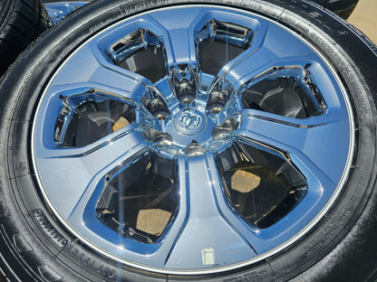 20" Dodge Ram 1500 OEM Laramie CHROME wheels rims RIM# 2679 FITS 2019-2027